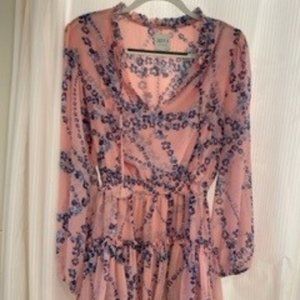 Misa Los Angeles Lorena Dress, Rose and Blue, Size 2